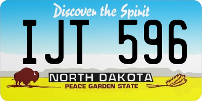 ND license plate IJT596