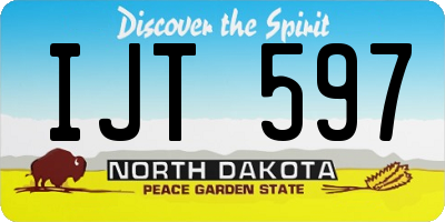 ND license plate IJT597