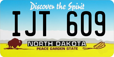 ND license plate IJT609