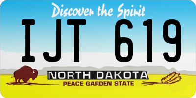 ND license plate IJT619