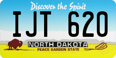 ND license plate IJT620