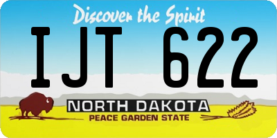 ND license plate IJT622