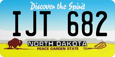 ND license plate IJT682