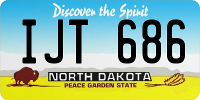 ND license plate IJT686