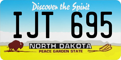 ND license plate IJT695