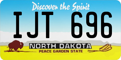 ND license plate IJT696