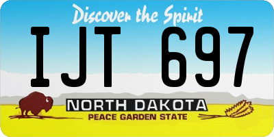 ND license plate IJT697