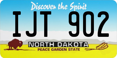 ND license plate IJT902