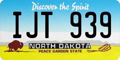 ND license plate IJT939