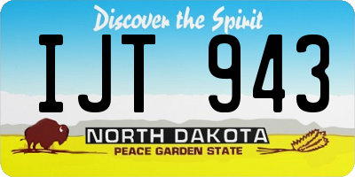 ND license plate IJT943