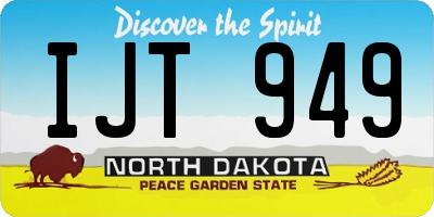 ND license plate IJT949