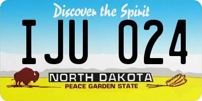 ND license plate IJU024