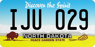 ND license plate IJU029