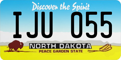 ND license plate IJU055