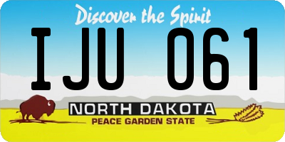 ND license plate IJU061