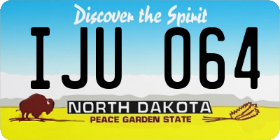 ND license plate IJU064