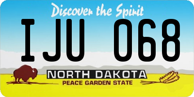 ND license plate IJU068