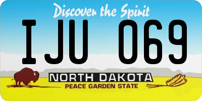 ND license plate IJU069