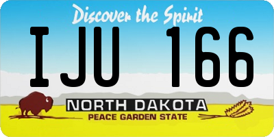 ND license plate IJU166