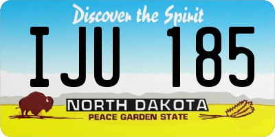 ND license plate IJU185