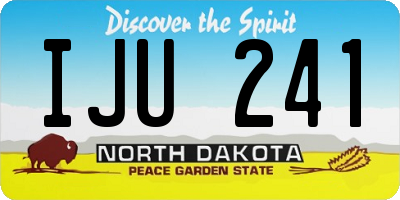 ND license plate IJU241