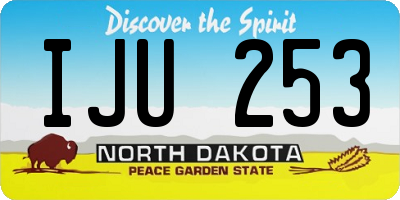 ND license plate IJU253