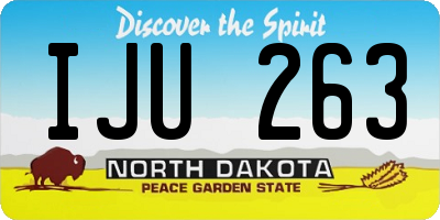 ND license plate IJU263