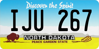 ND license plate IJU267