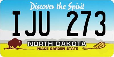 ND license plate IJU273