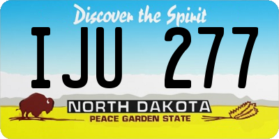ND license plate IJU277