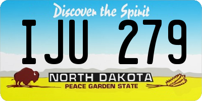 ND license plate IJU279