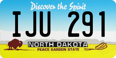 ND license plate IJU291