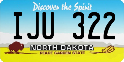 ND license plate IJU322