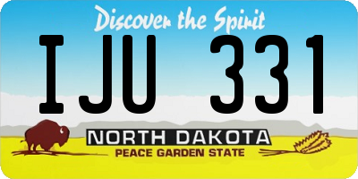 ND license plate IJU331