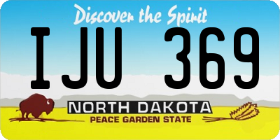 ND license plate IJU369