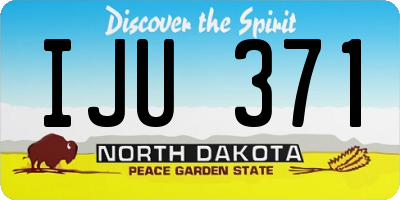 ND license plate IJU371