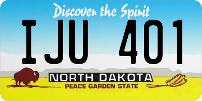 ND license plate IJU401