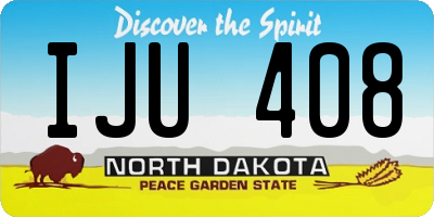 ND license plate IJU408