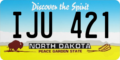 ND license plate IJU421