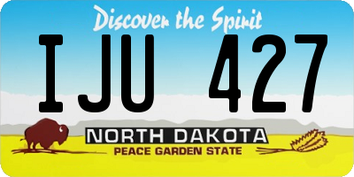 ND license plate IJU427