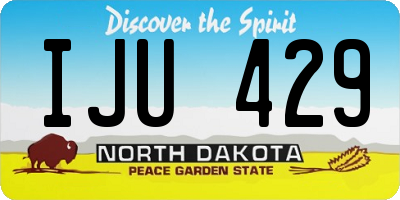 ND license plate IJU429