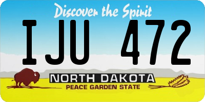 ND license plate IJU472