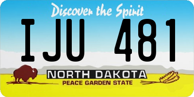 ND license plate IJU481