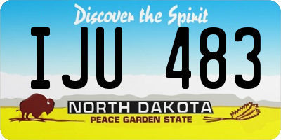 ND license plate IJU483