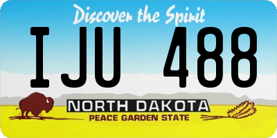 ND license plate IJU488