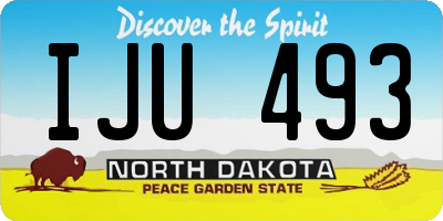 ND license plate IJU493