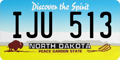ND license plate IJU513