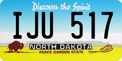 ND license plate IJU517