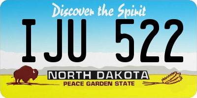 ND license plate IJU522