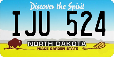 ND license plate IJU524